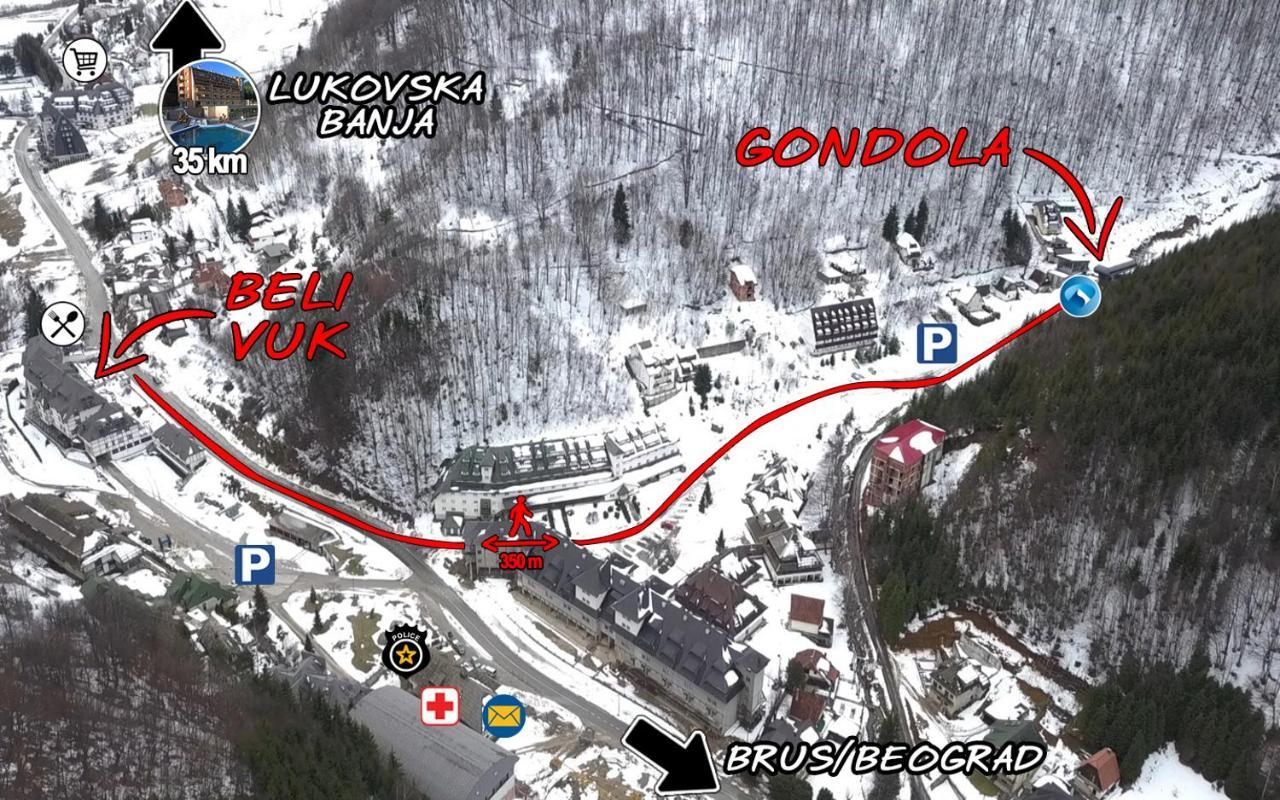 Beli Vuk - Brzece, Kopaonik Lägenhet Exteriör bild
